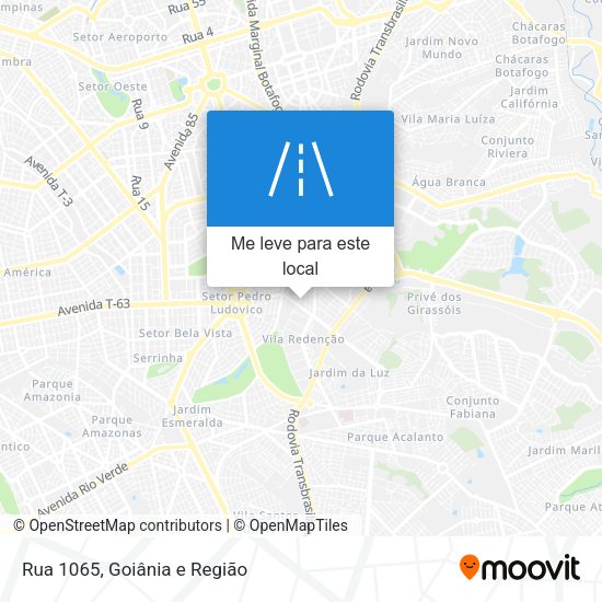 Rua 1065 mapa