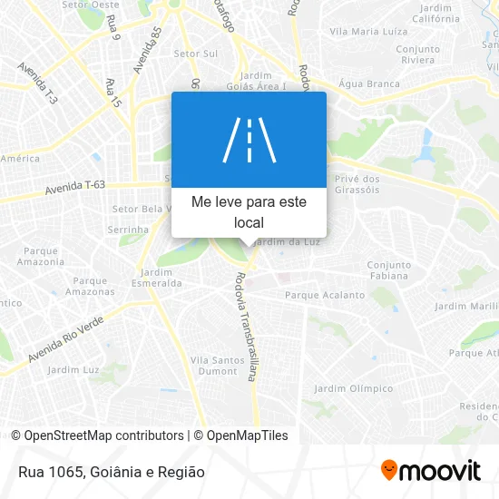 Rua 1065 mapa
