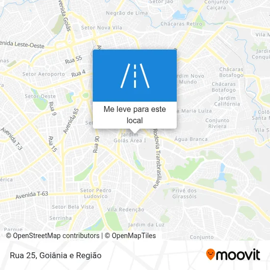 Rua 25 mapa