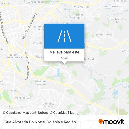 Rua Alvorada Do Norte mapa