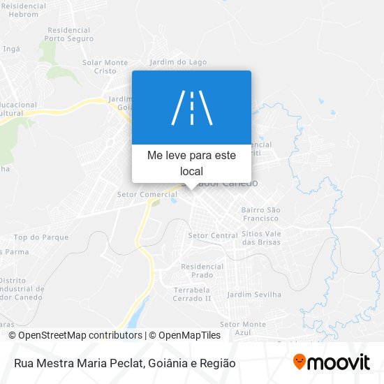 Rua Mestra Maria Peclat mapa