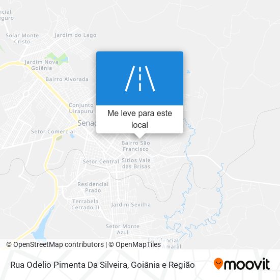 Rua Odelio Pimenta Da Silveira mapa