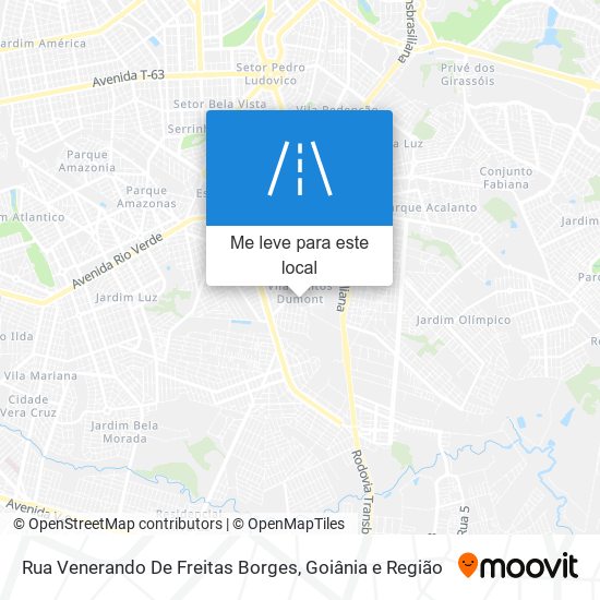 Rua Venerando De Freitas Borges mapa