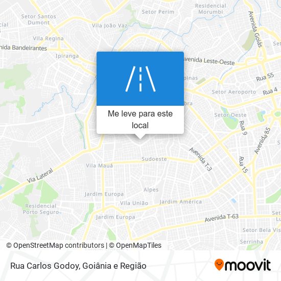 Rua Carlos Godoy mapa