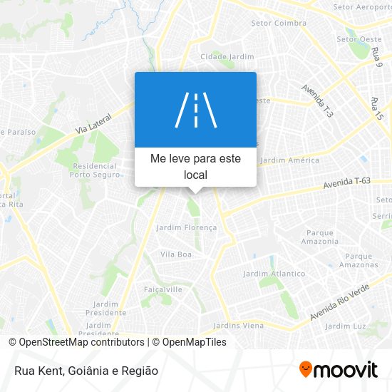 Rua Kent mapa