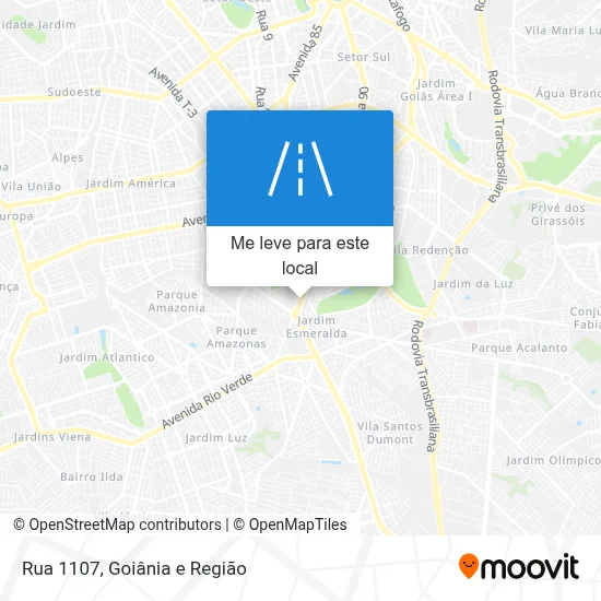 Rua 1107 mapa