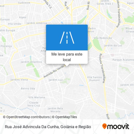 Rua José Advincula Da Cunha mapa