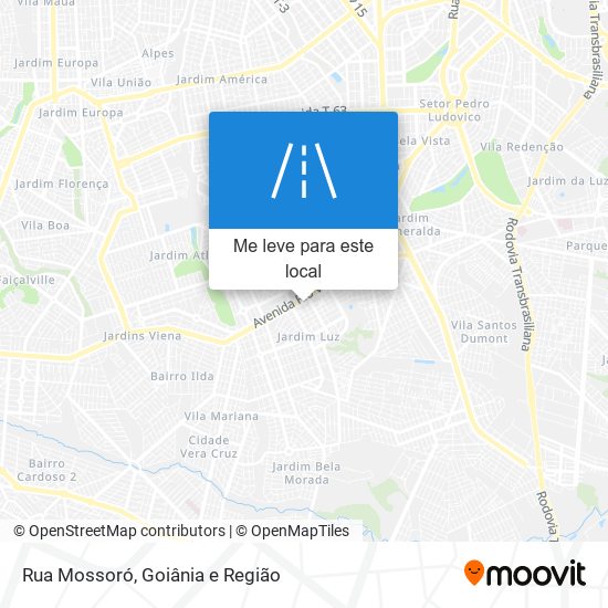 Rua Mossoró mapa