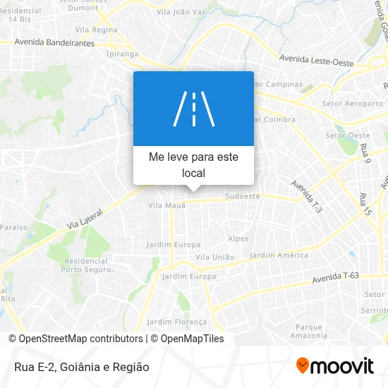 Rua E-2 mapa