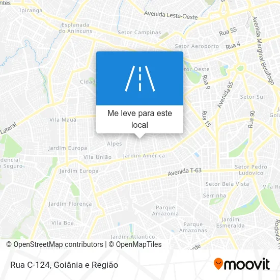Rua C-124 mapa