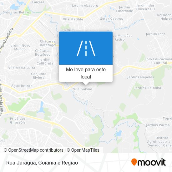 Rua Jaragua mapa
