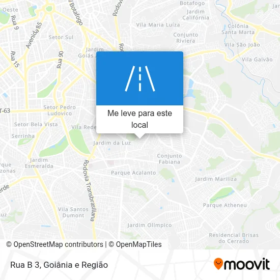 Rua B 3 mapa