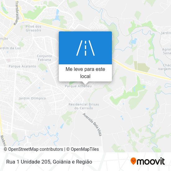 Rua 1 Unidade 205 mapa