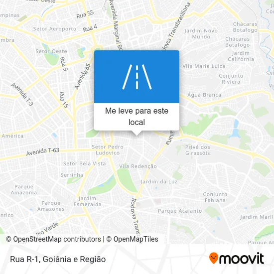 Rua R-1 mapa