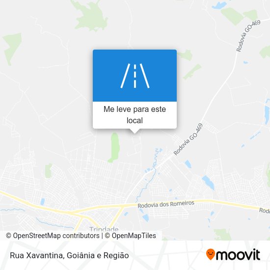 Rua Xavantina mapa