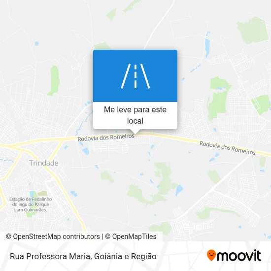 Rua Professora Maria mapa
