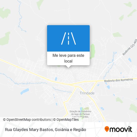 Rua Glaydes Mary Bastos mapa