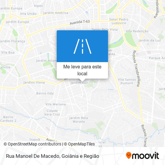 Rua Manoel De Macedo mapa