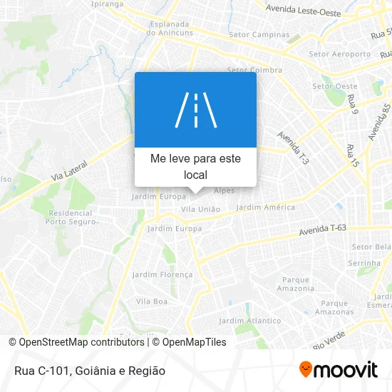 Rua C-101 mapa