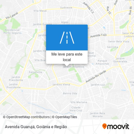 Avenida Guarujá mapa