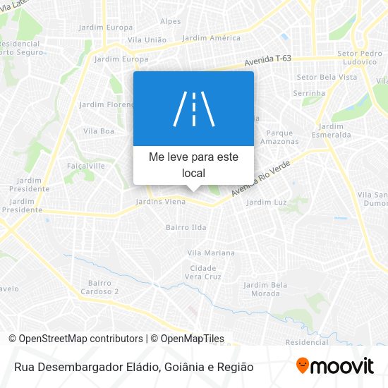 Rua Desembargador Eládio mapa