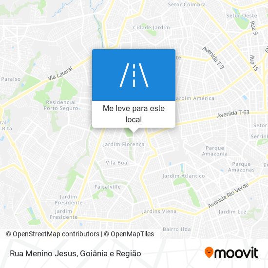 Rua Menino Jesus mapa