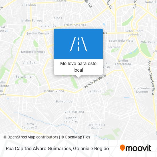 Rua Capitão Alvaro Guimarães mapa