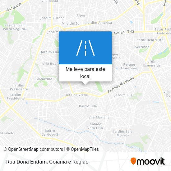 Rua Dona Eridam mapa