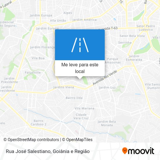 Rua José Salestiano mapa