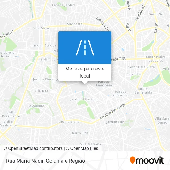 Rua Maria Nadir mapa
