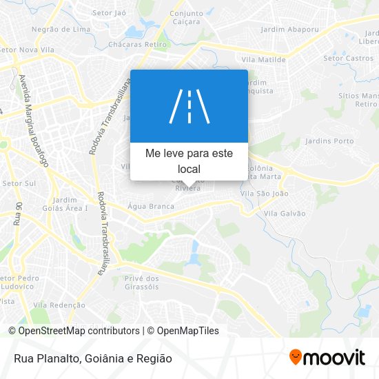Rua Planalto mapa