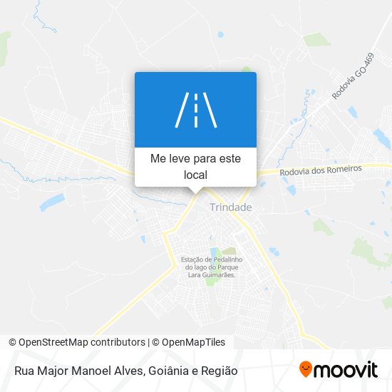 Rua Major Manoel Alves mapa