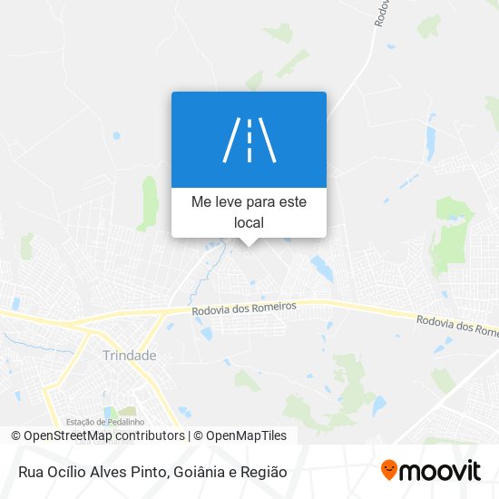 Rua Ocílio Alves Pinto mapa