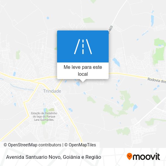 Avenida Santuario Novo mapa