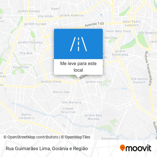 Rua Guimarães Lima mapa