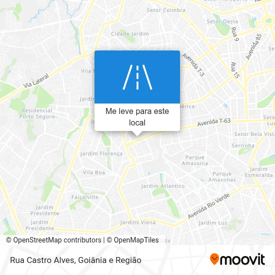Rua Castro Alves mapa