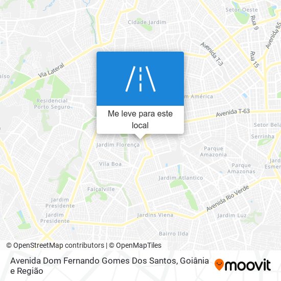 Avenida Dom Fernando Gomes Dos Santos mapa