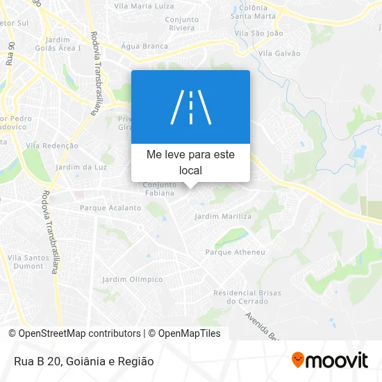Rua B 20 mapa