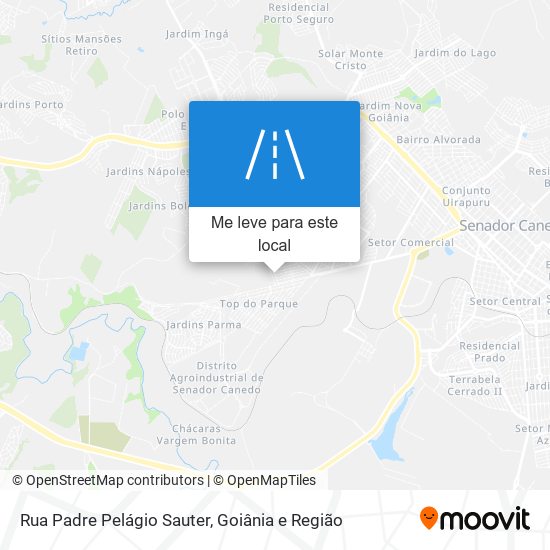 Rua Padre Pelágio Sauter mapa