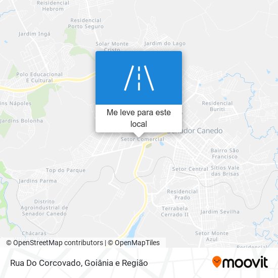 Rua Do Corcovado mapa