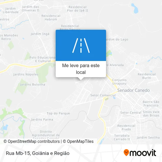 Rua Mb-15 mapa