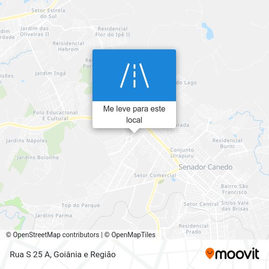 Rua S 25 A mapa