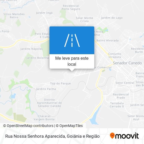 Rua Nossa Senhora Aparecida mapa