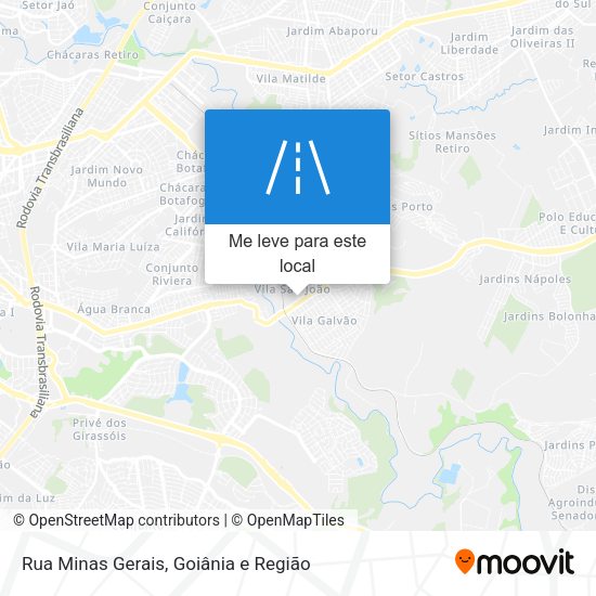 Rua Minas Gerais mapa