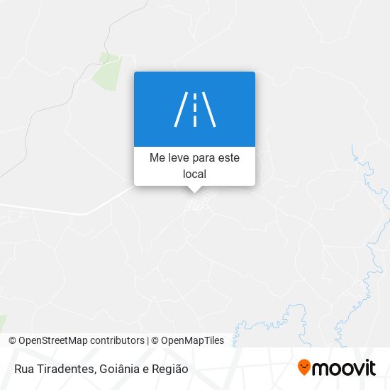 Rua Tiradentes mapa