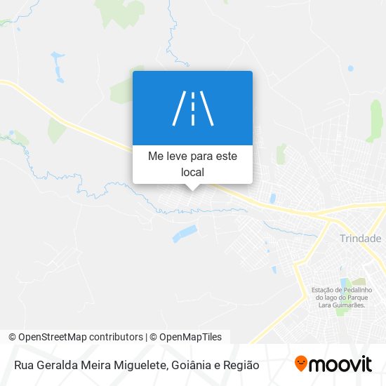 Rua Geralda Meira Miguelete mapa