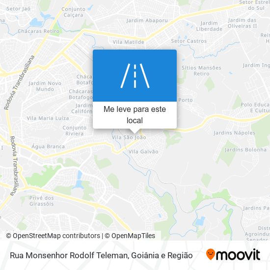 Rua Monsenhor Rodolf Teleman mapa