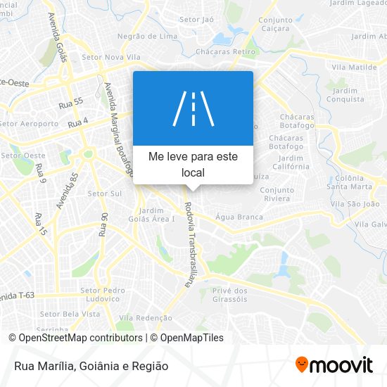Rua Marília mapa