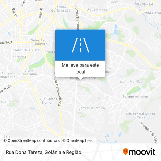 Rua Dona Tereza mapa
