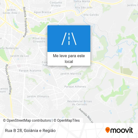 Rua B 28 mapa